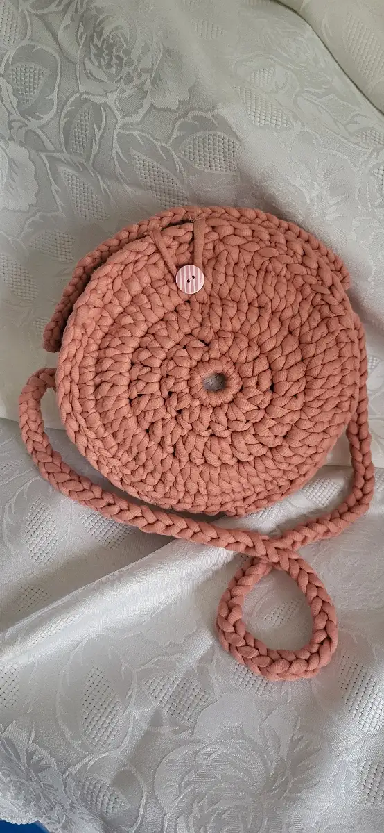 Sac à main rond - rose