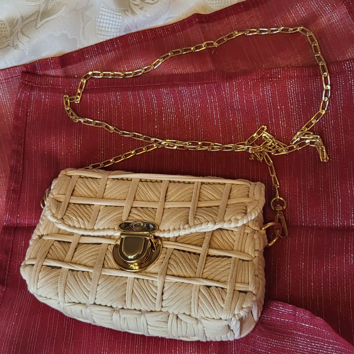 Sac à main Beige en crochet