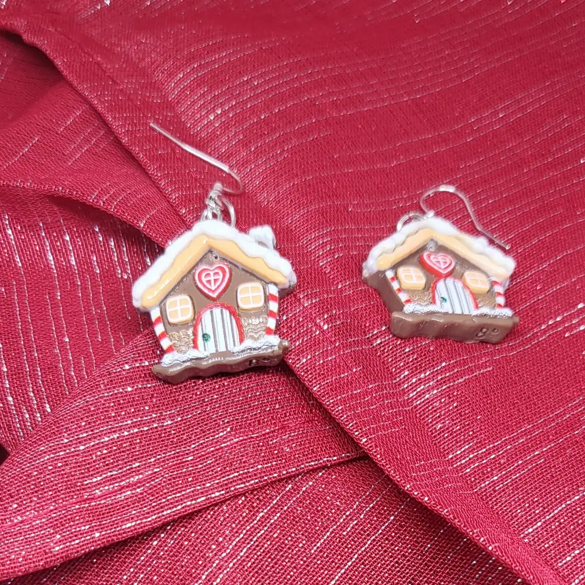 Boucle d'oreille maison pain d'épice