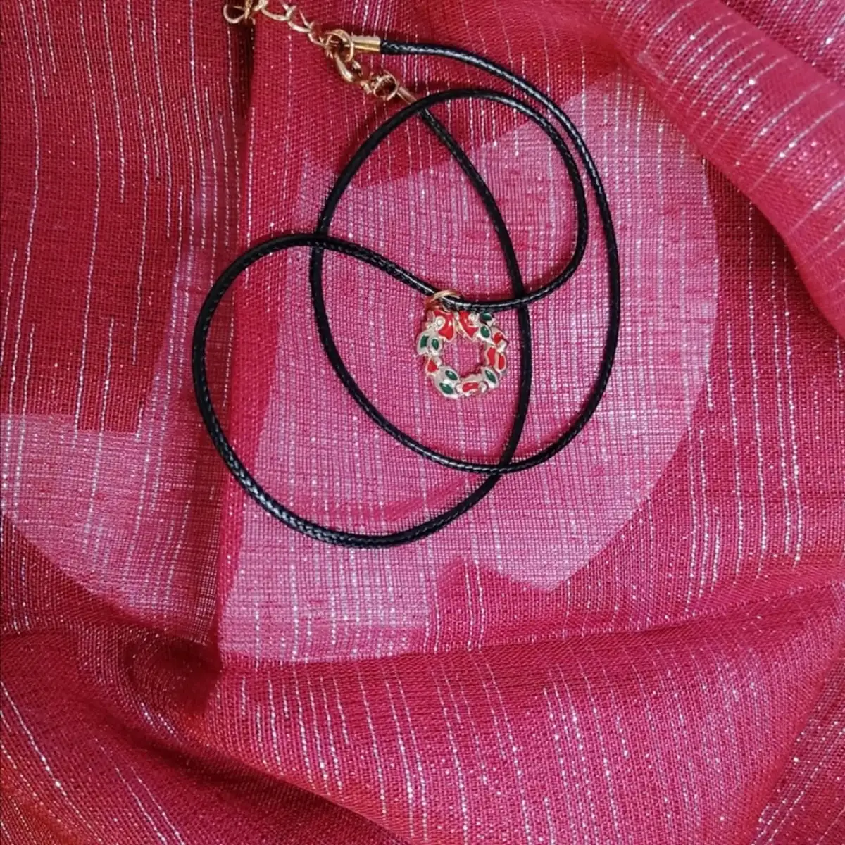 Collier couronne Noël