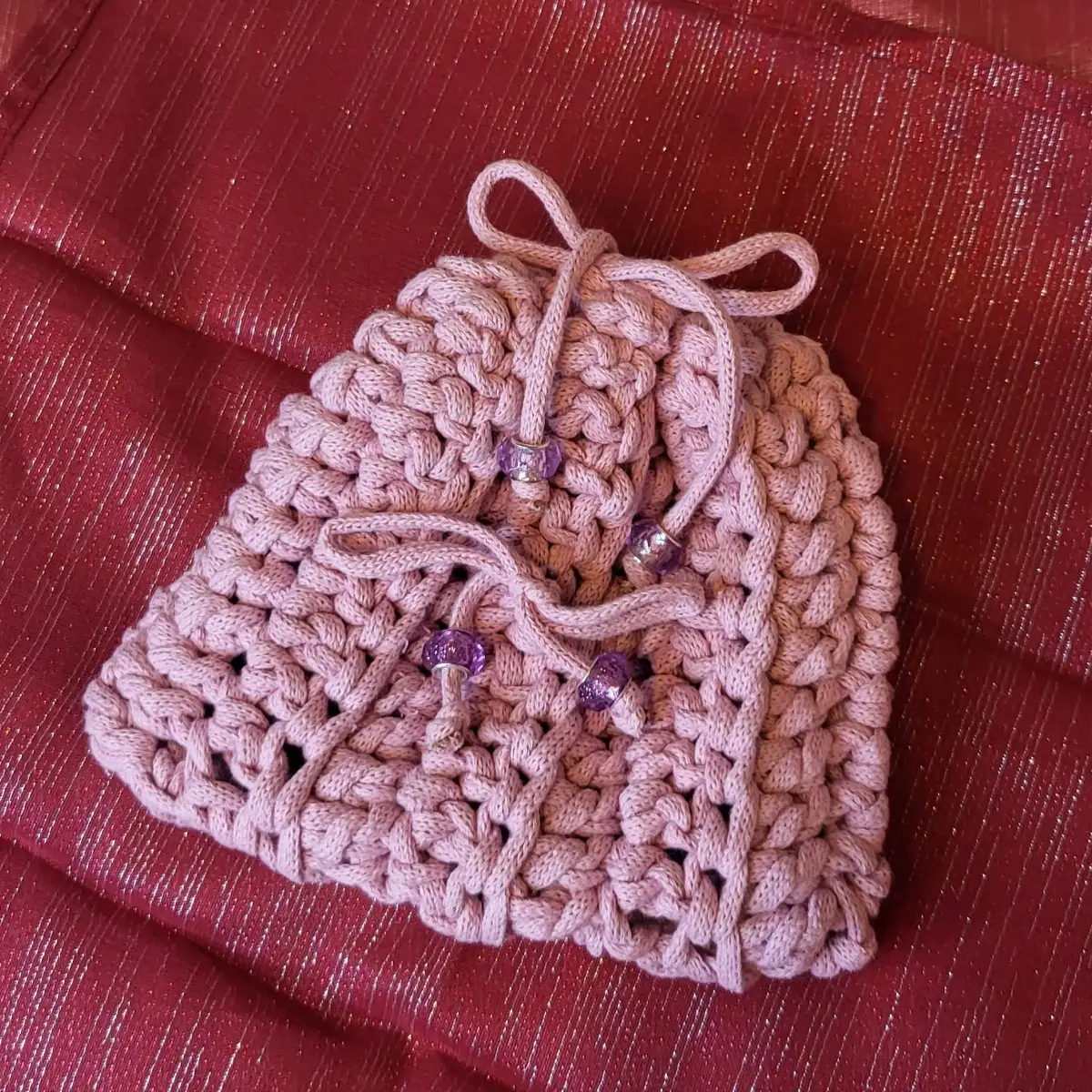 petit sac de maquillage rose