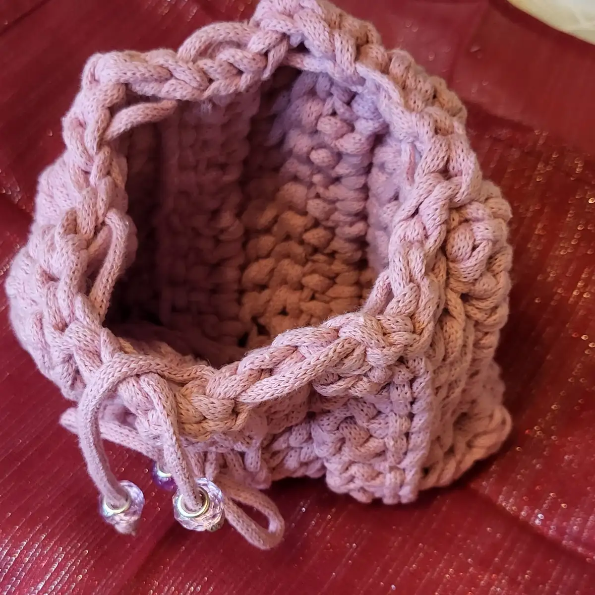 petit sac de maquillage rose