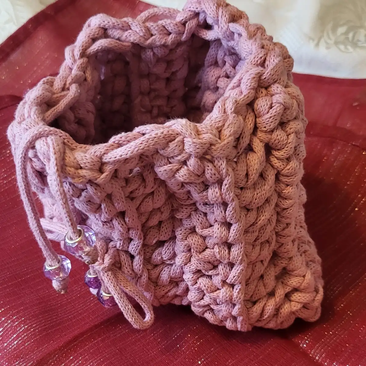 petit sac de maquillage rose